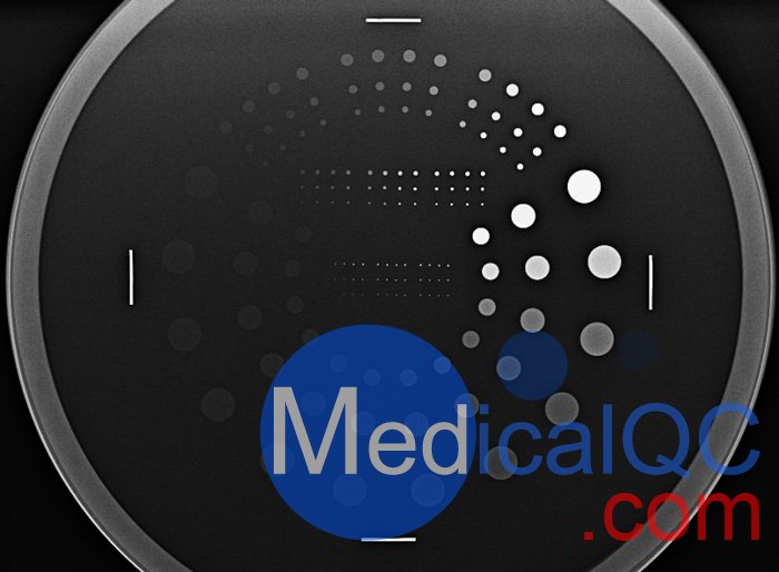 TO20低對比度細節檢測模體分布細節圖