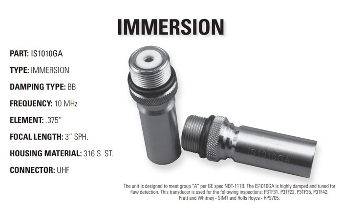 TLC IS1010GA水浸式超聲探頭，IS1010GA超聲探頭