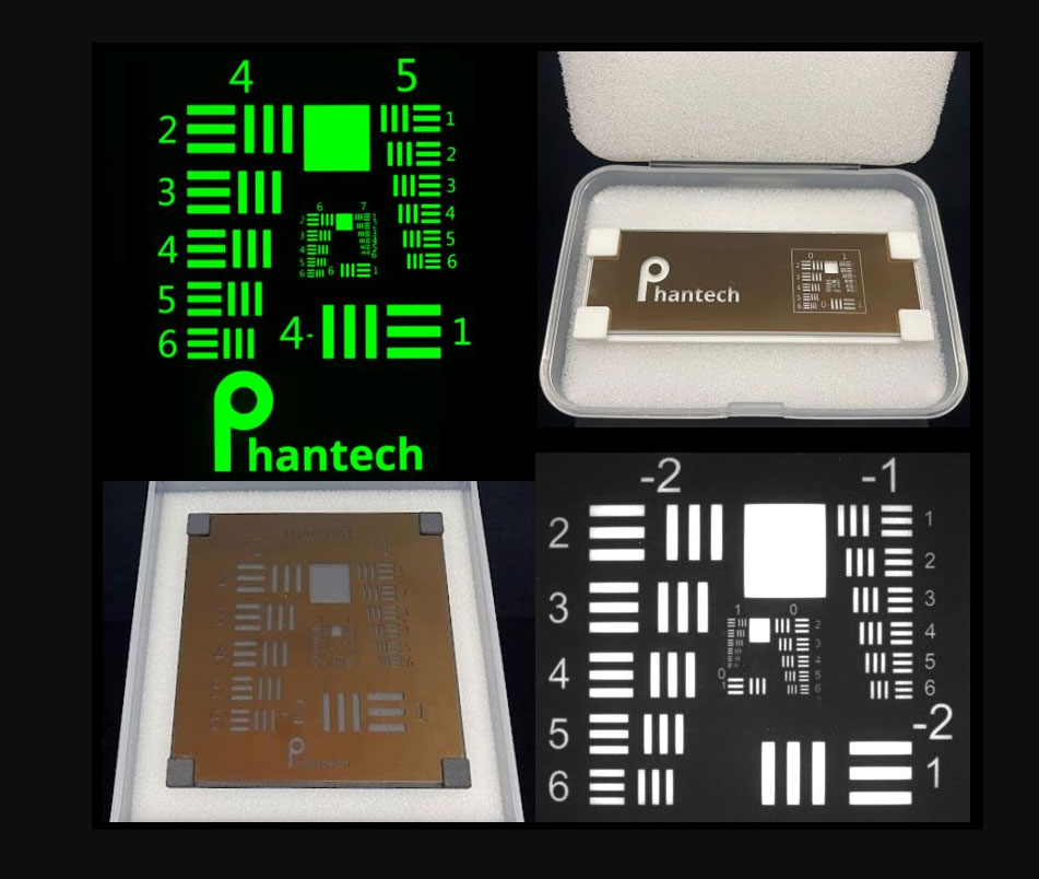 USAF 1951分辨率測試卡,USAF 1951發光線對卡,熒光線對卡